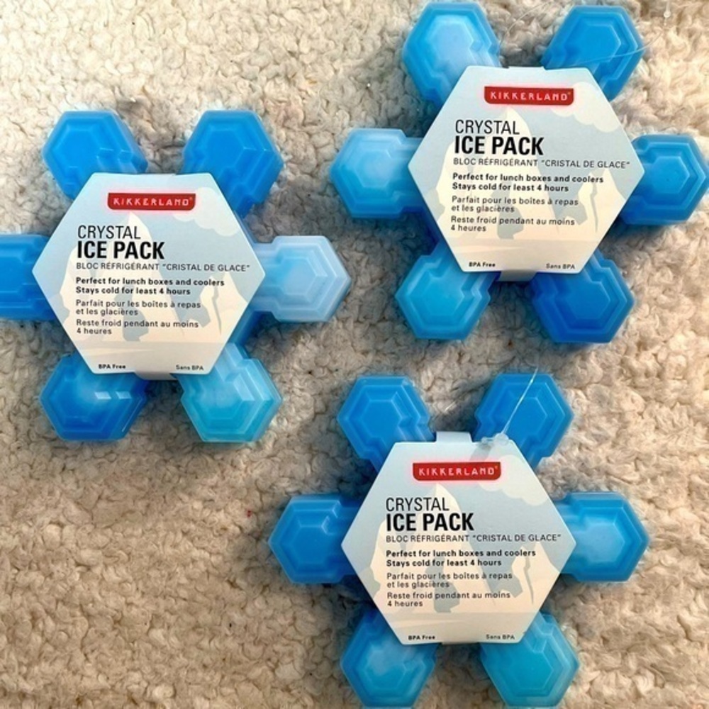 Kikkerland Crystals Ice Packs Set of 3